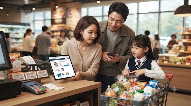 가족 쇼핑에서 쿠폰과 카드할인 중복 사용 가능할까?