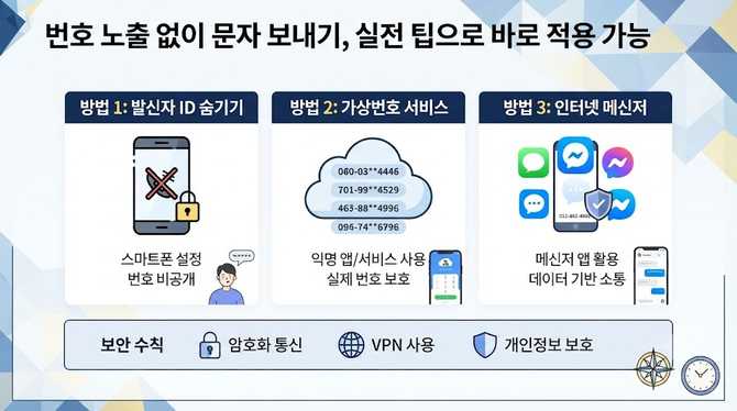 번호 노출 없이 문자 보내기, 실전 팁으로 바로 적용 가능