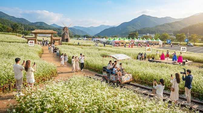 봉평 메밀꽃 축제 지금 가면? 2026 효석문화제 일정·주차 총정리