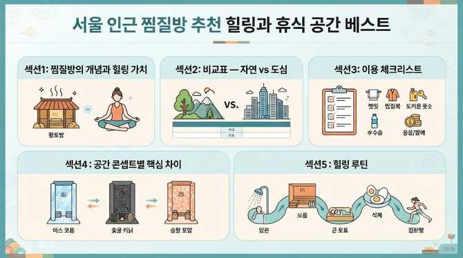 서울 인근 찜질방 추천 힐링과 휴식 공간 베스트