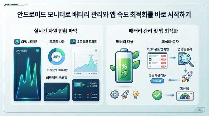 안드로이드 모니터로 배터리 관리와 앱 속도 최적화를 바로 시작하기
