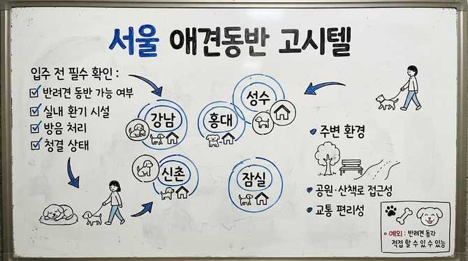 서울에서 애견동반 고시텔, 지역별 핫스팟과 선택 포인트 알아보기