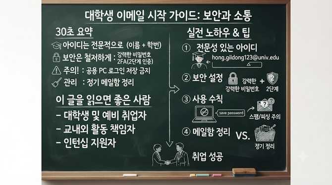 대학생 이메일 빠르게 시작하는 실전 노하우와 팁: 보안과 커뮤니케이션까지