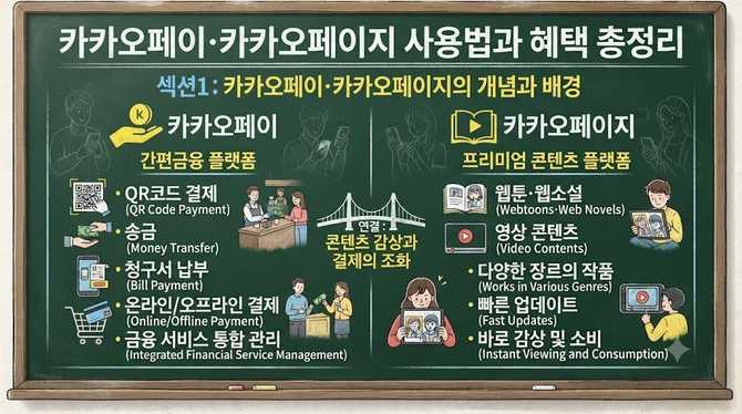 카카오페이 카카오페이지 사용법과 혜택 총정리