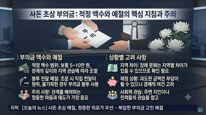 사돈 초상 부의금: 적정 액수와 예절의 핵심 지침과 주의