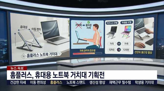 홈플러스 노트북 거치대로 건강한 자세와 이동 편의 확보