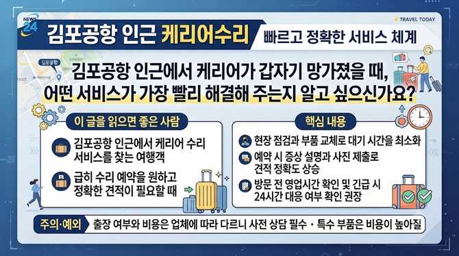김포공항 인근 케리어수리, 빠르고 정확한 서비스 체계