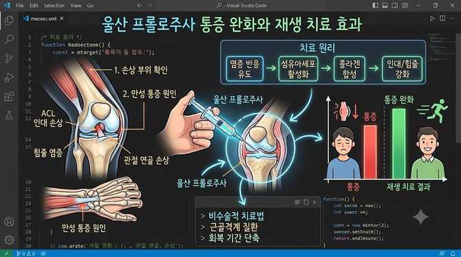 울산 프롤로주사 통증 완화와 재생 치료 효과