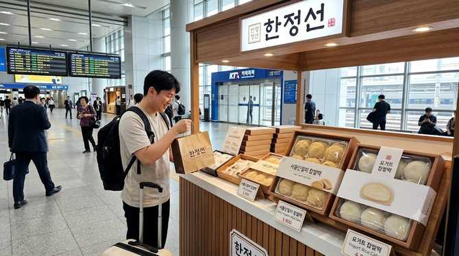 한정선 서울역에서 만나는 서울인절미 찹쌀떡과 요거트 찹쌀떡의 매력 탐구