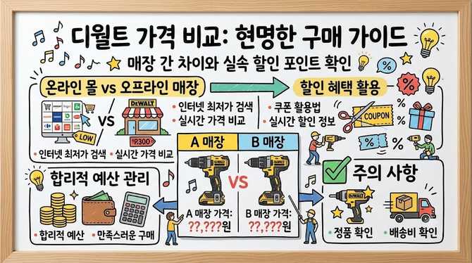 디월트 가격 비교로 매장 간 차이와 실속 할인 포인트 확인