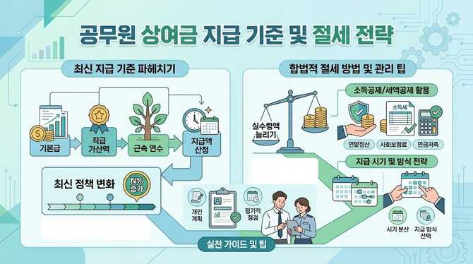 공무원 상여금 최신 지급 기준과 절세 전략 파헤치기