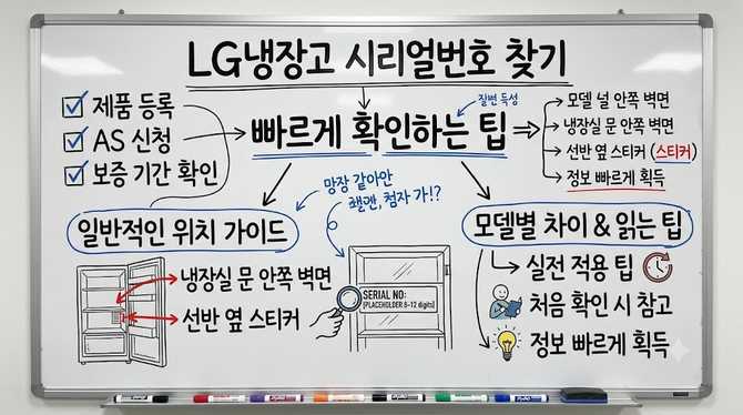 LG냉장고 시리얼번호 찾기: 위치와 읽는 팁으로 빠르게 확인
