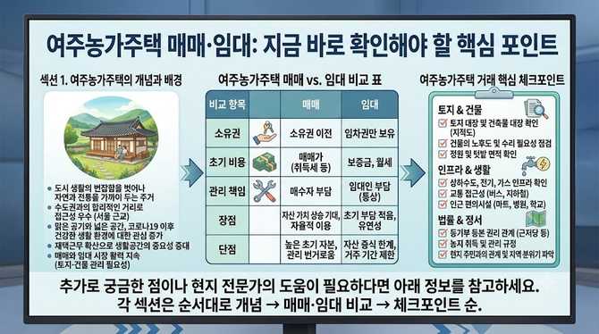 여주농가주택 매매·임대, 지금 바로 확인해야 할 핵심 포인트
