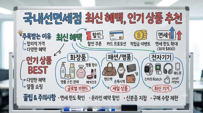 국내선면세점 최신 혜택과 인기 상품 추천
