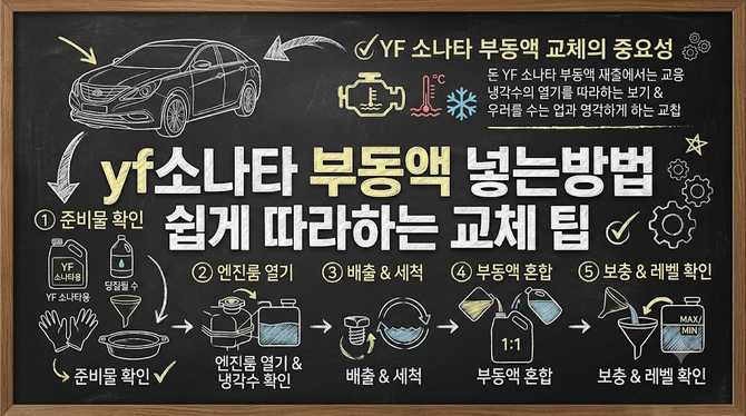 yf소나타 부동액 넣는방법 쉽게 따라하는 교체 팁