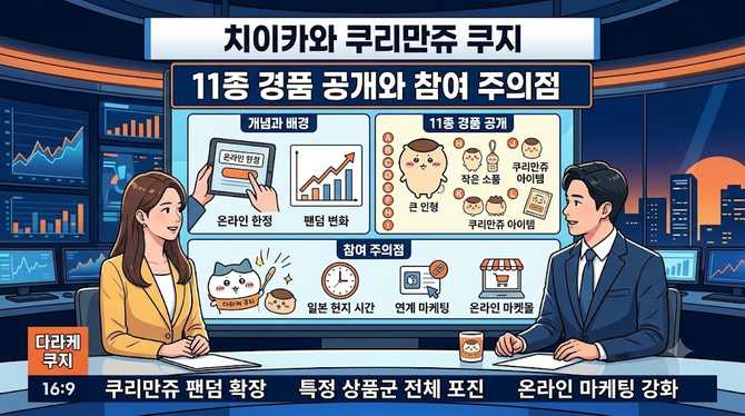 치이카와 쿠리만쥬 쿠지, 11종 경품 공개와 참여 주의점